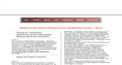 Desktop Screenshot of ostholsteinbahn.de
